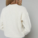 Lillian Embroidered Floral Applique Sweater