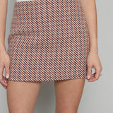 Kiya Striped Mini Skort
