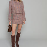 Kiya Striped Mini Skort