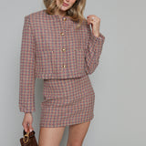 Kiya Striped Mini Skort