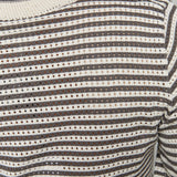 Rosie Striped Scalloped Sweater Top