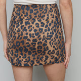 Audrina Leopard Mini Skirt