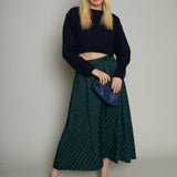 Briar Cropped Knit Sweater - Midnight