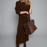 Brooklyn Brushed Wool Midi Skirt
