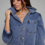 Lacey Denim Overshirt