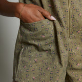 Hilda Floral Romper - Olive