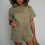 Hilda Floral Romper - Olive