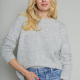 Vixen Classic Crew Sweater - Soft Grey