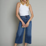 Athena Cropped Wide Leg Jeans - District