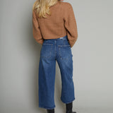 Athena Cropped Wide Leg Jeans - District