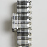 Plaid Square Claw Clip - Black