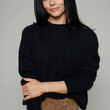 Leanne Oversized Pullover Sweater - Black