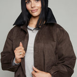 Juliet Suede Bomber Jacket