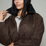 Juliet Suede Bomber Jacket