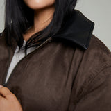 Juliet Suede Bomber Jacket