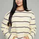 Addison Striped Long Sleeve Tee - Yellow