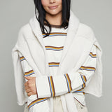 Addison Striped Long Sleeve Tee - Ivory