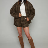 Aria Oversized Plaid Coat
