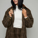Aria Oversized Plaid Coat