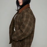 Aria Oversized Plaid Coat