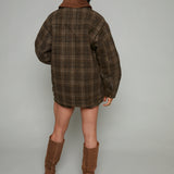 Aria Oversized Plaid Coat