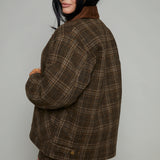 Aria Oversized Plaid Coat
