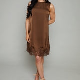 Gretchen Lace Trim Mini Dress