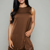 Gretchen Lace Trim Mini Dress