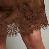 Gretchen Lace Trim Mini Dress