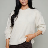 Cheryl Oversized Longline Sweater - Frosted Pearl