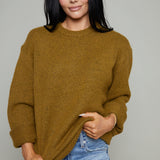Cheryl Oversized Longline Sweater - Golden Sage