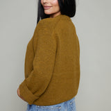 Cheryl Oversized Longline Sweater - Golden Sage