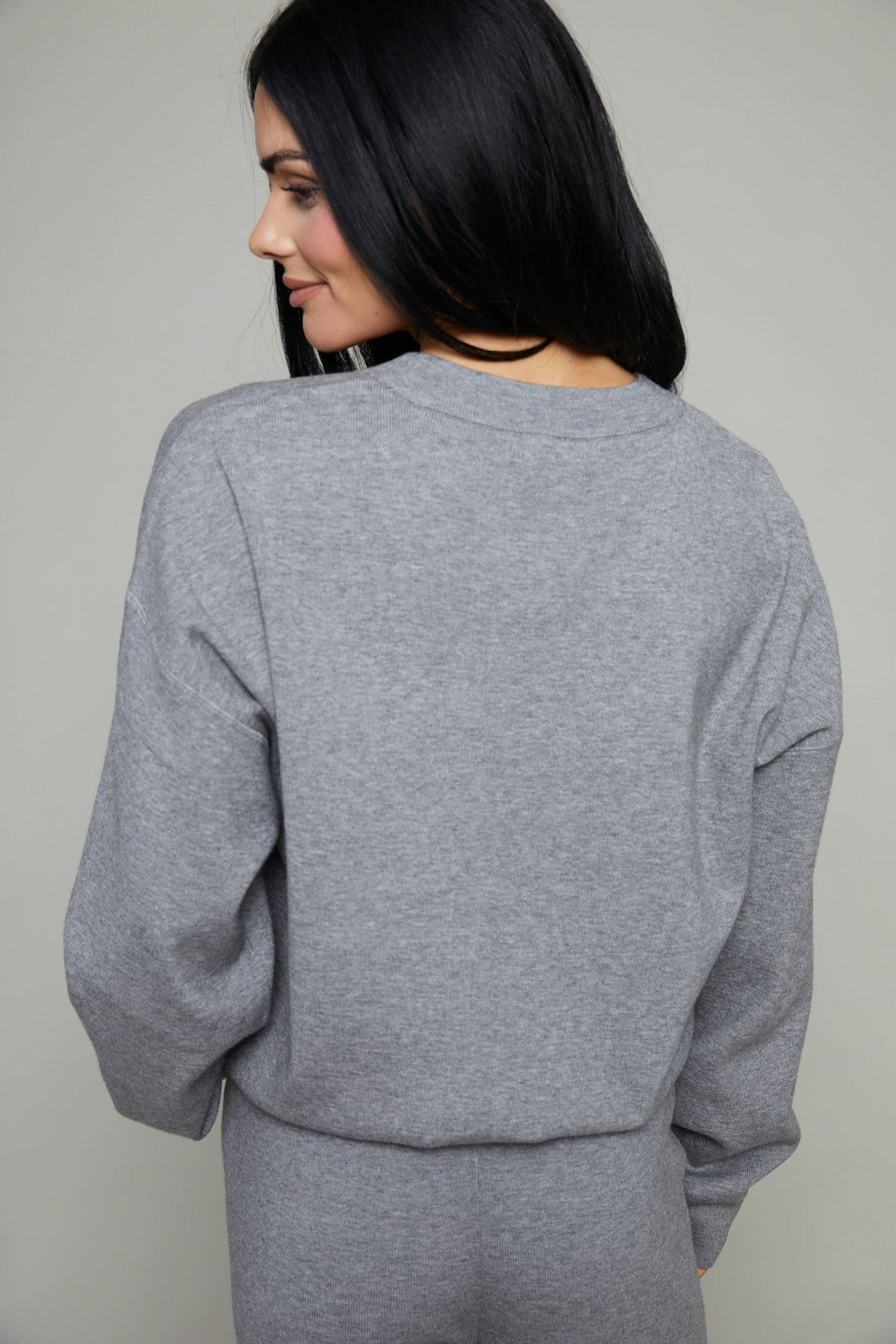 Bobby Sweatshirt Knit Sweater - Heather Grey