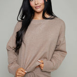 Bobby Sweatshirt Knit Sweater - Heather Ash