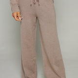 Sorella Wide Leg Knit Pants - Heather Ash