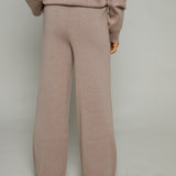 Sorella Wide Leg Knit Pants - Heather Ash