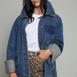 Kelsey Cinched Waist Denim Jacket