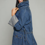 Kelsey Cinched Waist Denim Jacket