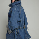 Kelsey Cinched Waist Denim Jacket