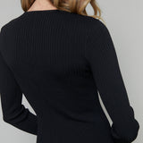 Winnie Ribbed Sweater Midi Dress