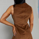 Natalia Textured Corduroy Mini Dess