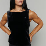 Bella Velvet Bow Back Top