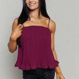 Malea Pleated Trapeze Top