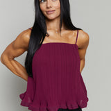 Malea Pleated Trapeze Top