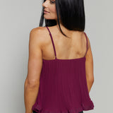 Malea Pleated Trapeze Top