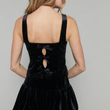 Coralie Velvet Drop Waist Skirt