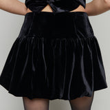 Coralie Velvet Drop Waist Skirt
