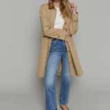 Lady Contrast Trench Coat