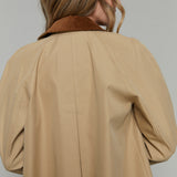 Lady Contrast Trench Coat