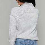 Vienna Funnel Neck Sweater - Turtle Dove
